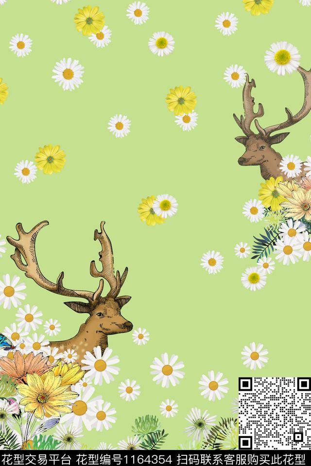 花卉文艺清新夏天裙子数码印花华亿平台下载（图片编号: 1164354） - 瓦栏（Walan）