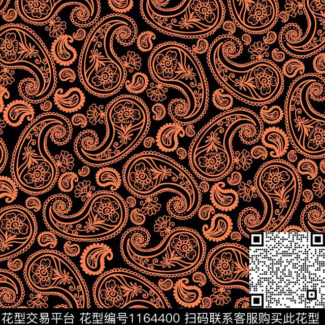 传统华亿平台佩斯利大牌风传统印花华亿平台下载（图片编号: 1164400） - 瓦栏（Walan）