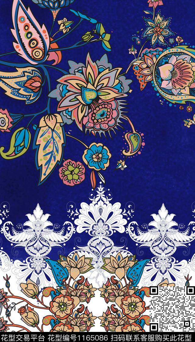 深圳波西米亚复古数码印花华亿平台下载（图片编号: 1165086） - 瓦栏（Walan）