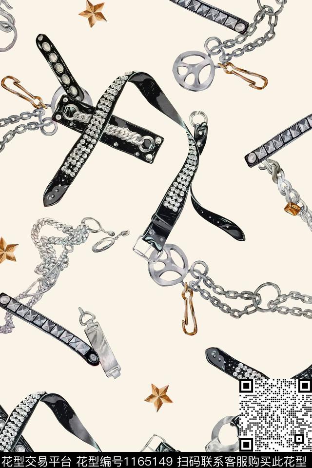 皮带休闲；链条数码印花华亿平台下载（图片编号: 1165149） - 瓦栏（Walan）