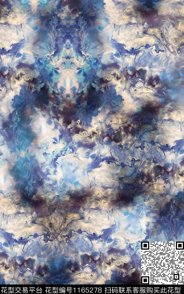 数码华亿平台纹理抽象男装数码印花华亿平台下载（图片编号: 1165278） - 瓦栏（Walan）