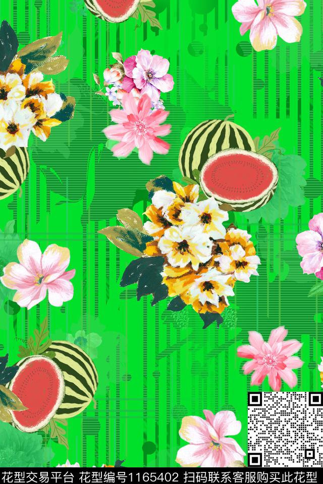 水彩花卉彩底花卉数码华亿平台数码印花华亿平台下载（图片编号: 1165402） - 瓦栏（Walan）