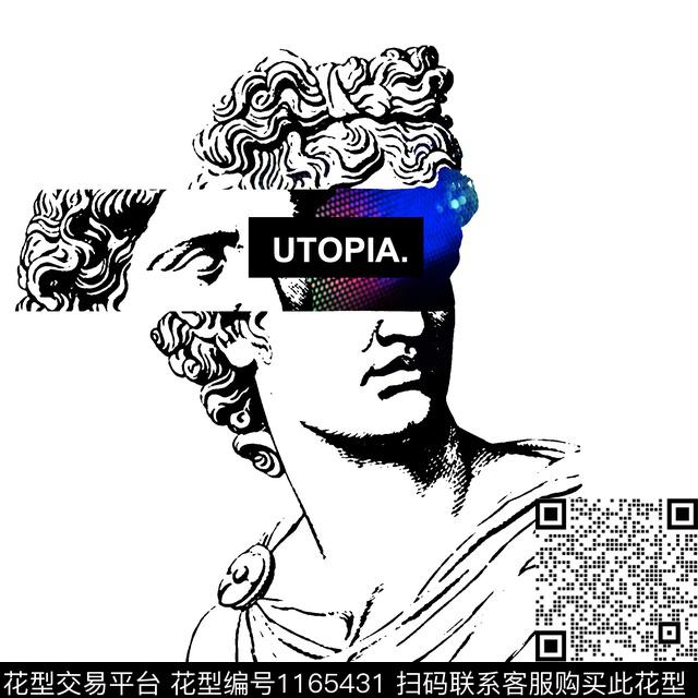 春夏华亿平台大牌风几何数码印花华亿平台下载（图片编号: 1165431） - 瓦栏（Walan）