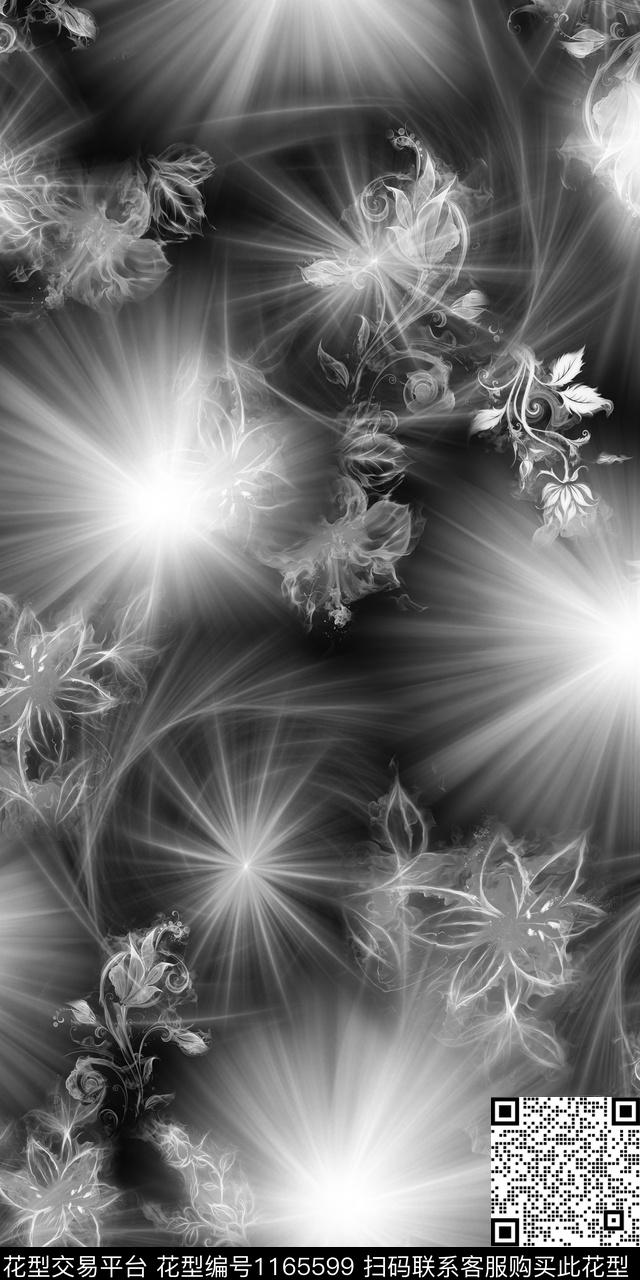 抽象大牌风几何数码印花华亿平台下载（图片编号: 1165599） - 瓦栏（Walan）