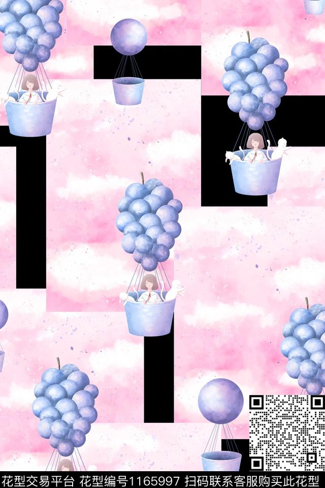 水果女装趣味传统印花华亿平台下载（图片编号: 1165997） - 瓦栏（Walan）