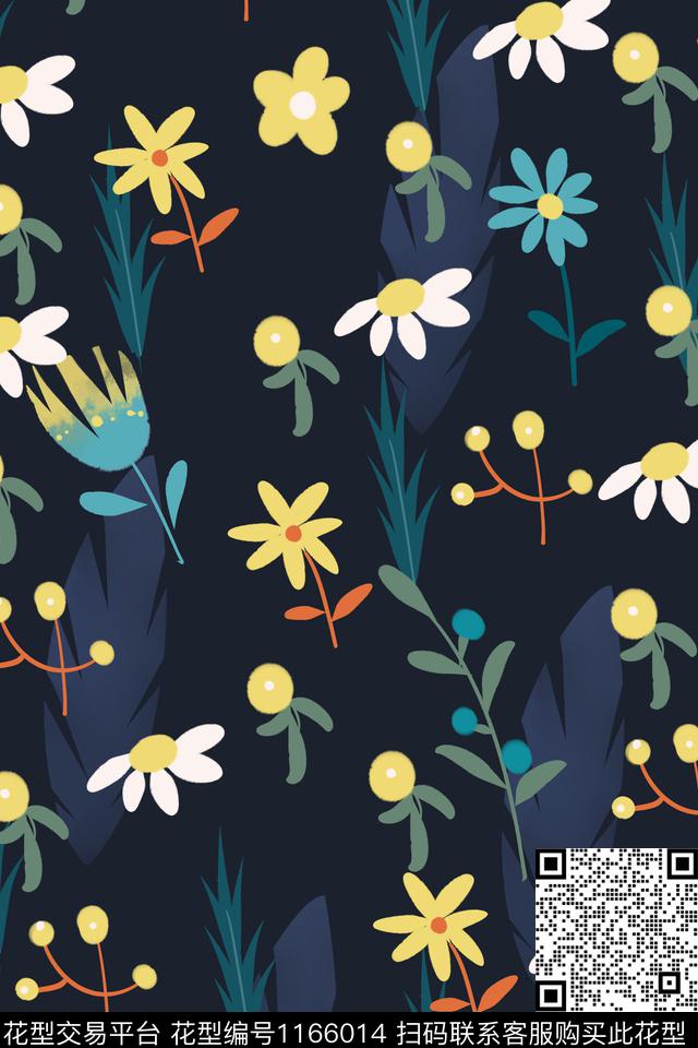 大牌风植物小碎花数码印花华亿平台下载（图片编号: 1166014） - 瓦栏（Walan）