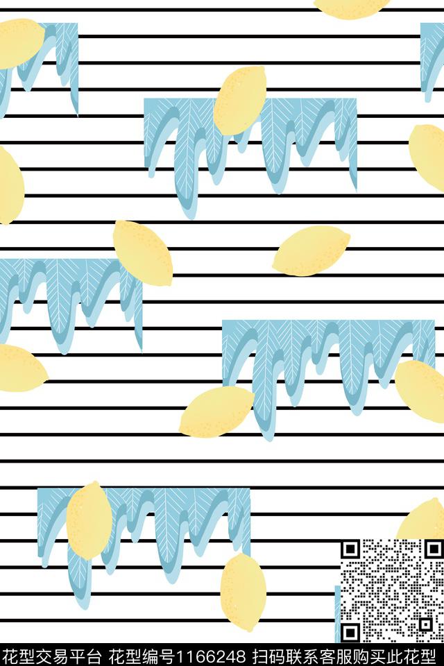 柠檬水果女装传统印花华亿平台下载（图片编号: 1166248） - 瓦栏（Walan）