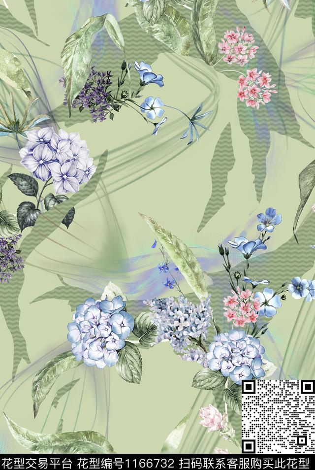 家纺花卉2019数码印花华亿平台下载（图片编号: 1166732） - 瓦栏（Walan）