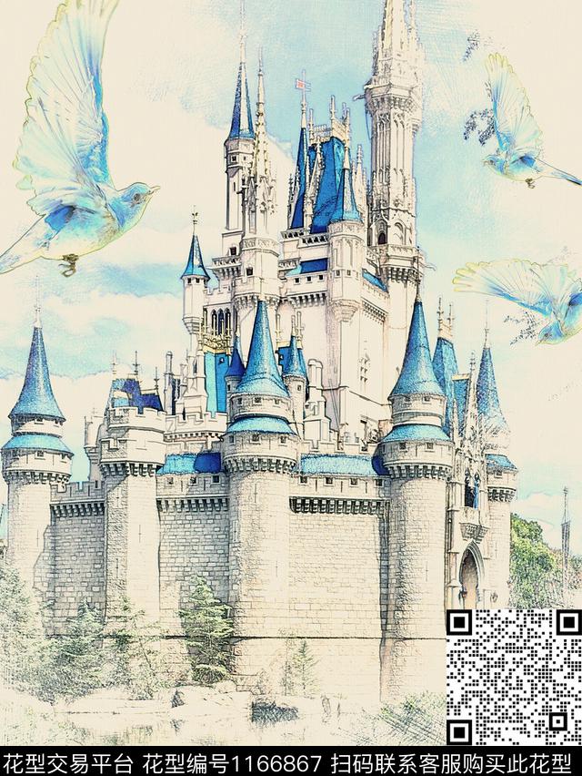 手绘定位花数码华亿平台数码印花华亿平台下载（图片编号: 1166867） - 瓦栏（Walan）