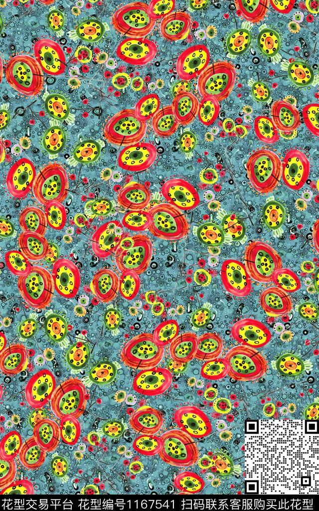 花卉小碎花肌理数码印花华亿平台下载（图片编号: 1167541） - 瓦栏（Walan）