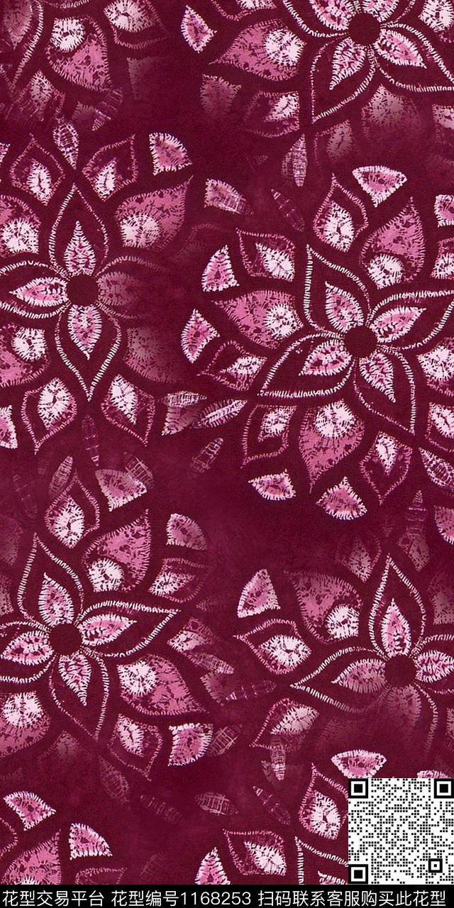 数码华亿平台女装花卉数码印花华亿平台下载（图片编号: 1168253） - 瓦栏（Walan）