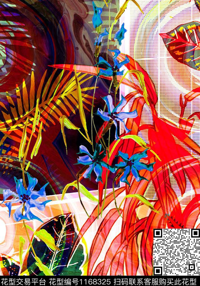 数码华亿平台女装花卉数码印花华亿平台下载（图片编号: 1168325） - 瓦栏（Walan）