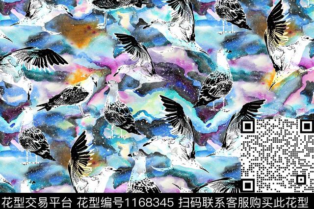 抽象大牌风肌理数码印花华亿平台下载（图片编号: 1168345） - 瓦栏（Walan）