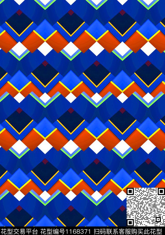 数码华亿平台女装几何数码印花华亿平台下载（图片编号: 1168371） - 瓦栏（Walan）