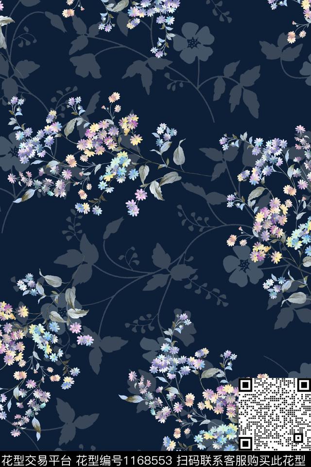 花卉小碎花满版散花数码印花华亿平台下载（图片编号: 1168553） - 瓦栏（Walan）