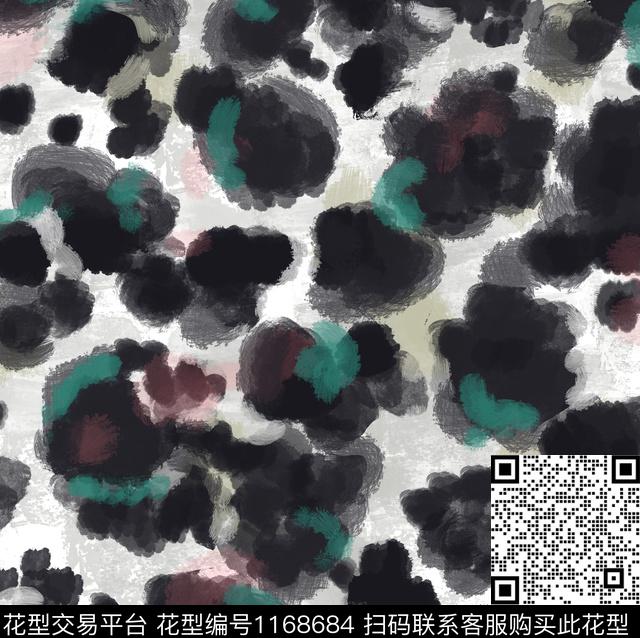 抽象迷彩水彩传统印花华亿平台下载（图片编号: 1168684） - 瓦栏（Walan）