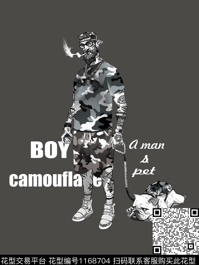 字母男装潮牌数码印花华亿平台下载（图片编号: 1168704） - 瓦栏（Walan）