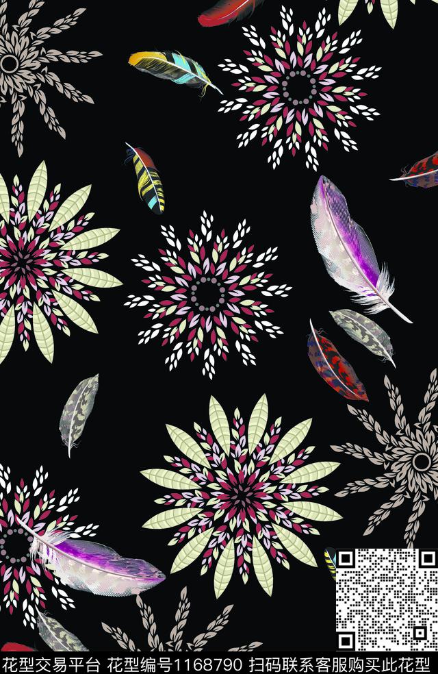 春夏华亿平台数码华亿平台几何数码印花华亿平台下载（图片编号: 1168790） - 瓦栏（Walan）