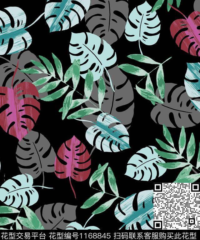 数码华亿平台水彩花卉手绘数码印花华亿平台下载（图片编号: 1168845） - 瓦栏（Walan）