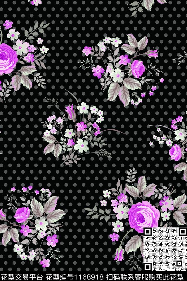 数码华亿平台小碎花波点数码印花华亿平台下载（图片编号: 1168918） - 瓦栏（Walan）