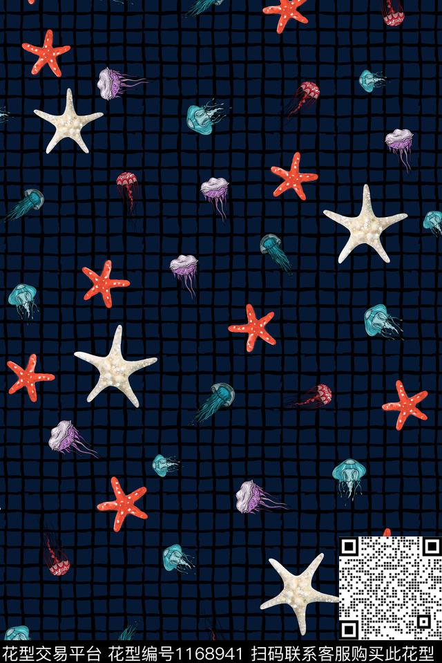 男装海星水母数码印花华亿平台下载（图片编号: 1168941） - 瓦栏（Walan）