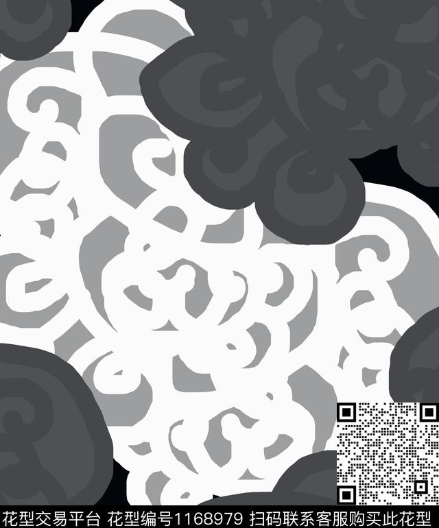 几何纹理创意数码印花华亿平台下载（图片编号: 1168979） - 瓦栏（Walan）