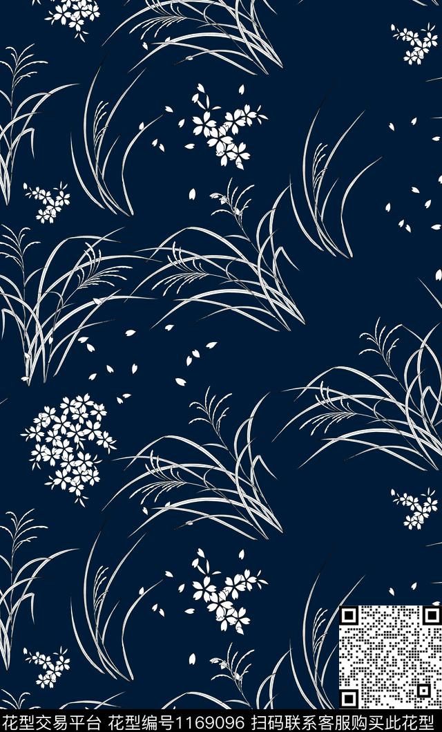 数码华亿平台花卉大牌风数码印花华亿平台下载（图片编号: 1169096） - 瓦栏（Walan）