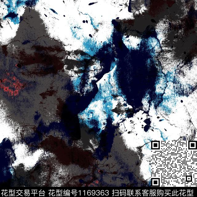 潮牌抽象大牌风数码印花华亿平台下载（图片编号: 1169363） - 瓦栏（Walan）