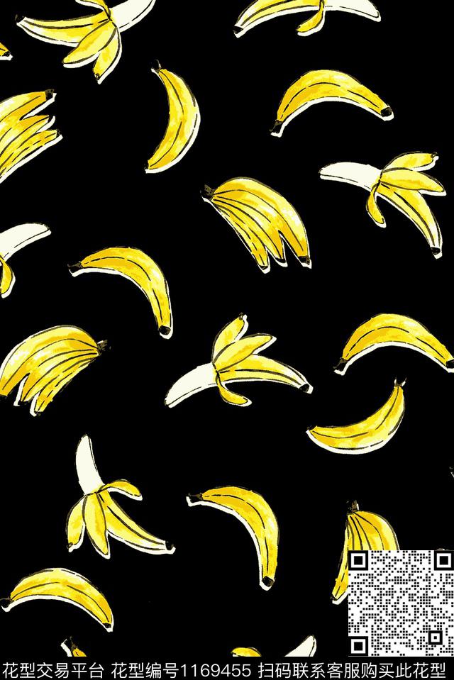 水果卡通热带华亿平台数码印花华亿平台下载（图片编号: 1169455） - 瓦栏（Walan）