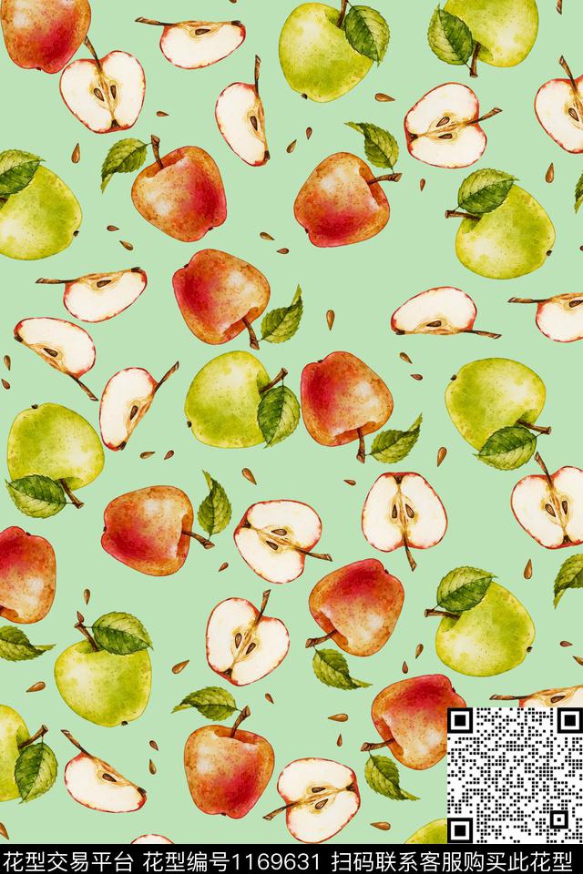 时尚温带水果趣味水果传统印花华亿平台下载（图片编号: 1169631） - 瓦栏（Walan）