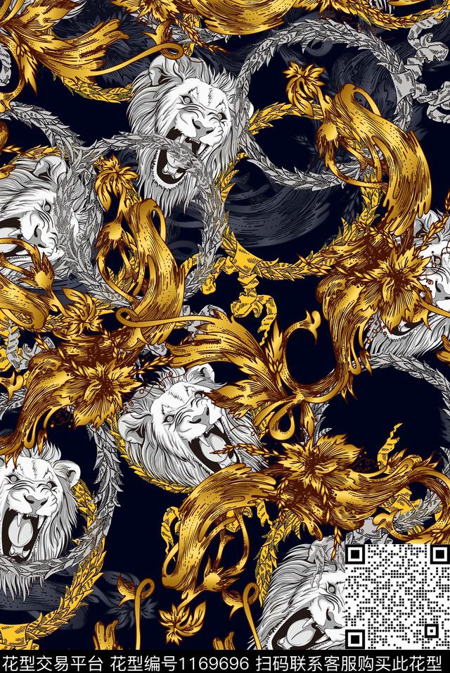 欧洲大牌风宫廷风数码印花华亿平台下载（图片编号: 1169696） - 瓦栏（Walan）