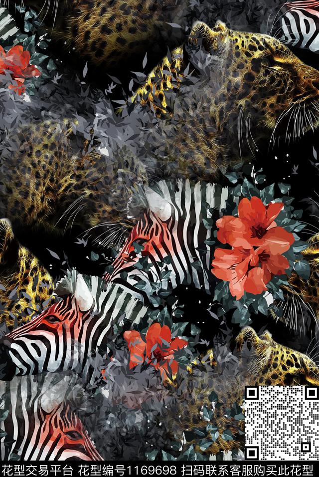 动物欧洲热带华亿平台数码印花华亿平台下载（图片编号: 1169698） - 瓦栏（Walan）