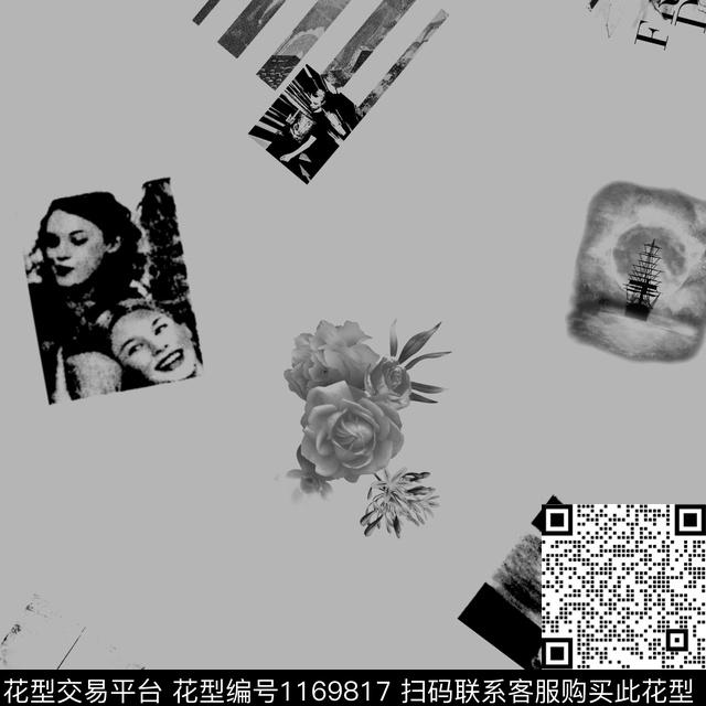 月亮照片花卉传统印花华亿平台下载（图片编号: 1169817） - 瓦栏（Walan）