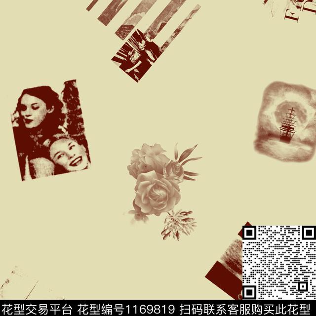 月亮照片花卉传统印花华亿平台下载（图片编号: 1169819） - 瓦栏（Walan）