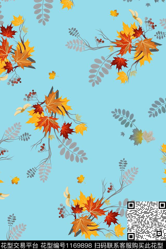 数码华亿平台真丝春夏华亿平台数码印花华亿平台下载（图片编号: 1169898） - 瓦栏（Walan）