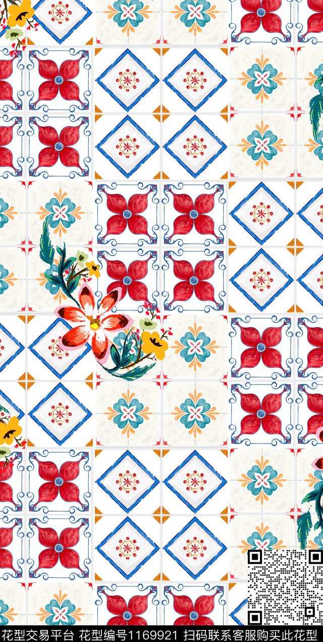 数码华亿平台女装几何数码印花华亿平台下载（图片编号: 1169921） - 瓦栏（Walan）