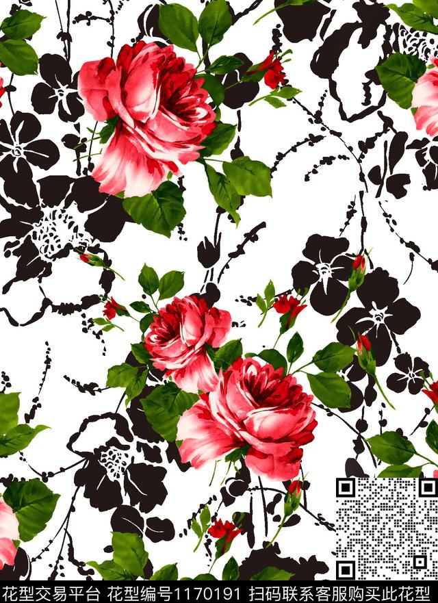 数码华亿平台花卉莫妮卡-大牌华亿平台数码印花华亿平台下载（图片编号: 1170191） - 瓦栏（Walan）