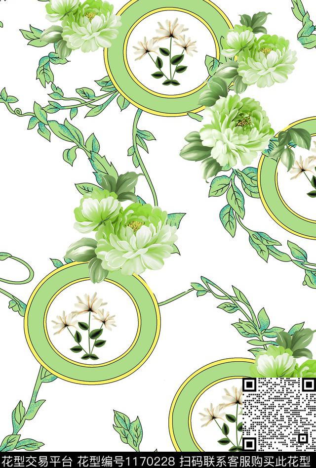 花卉大牌风莫妮卡-女装华亿平台数码印花华亿平台下载（图片编号: 1170228） - 瓦栏（Walan）
