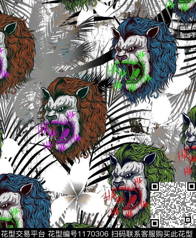 扎染华亿平台潮牌抽象数码印花华亿平台下载（图片编号: 1170306） - 瓦栏（Walan）