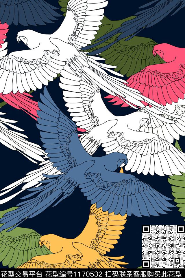 女装家居服手绘传统印花华亿平台下载（图片编号: 1170532） - 瓦栏（Walan）