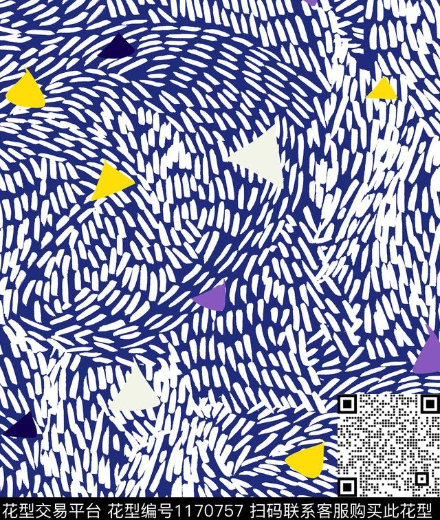 时尚抽象几何传统印花华亿平台下载（图片编号: 1170757） - 瓦栏（Walan）