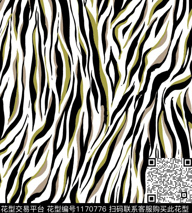 动物纹抽象线条传统印花华亿平台下载（图片编号: 1170776） - 瓦栏（Walan）