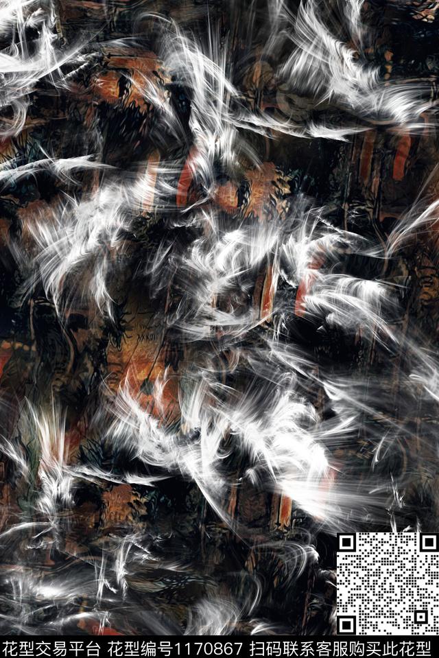 潮牌大牌风数码印花华亿平台下载（图片编号: 1170867） - 瓦栏（Walan）