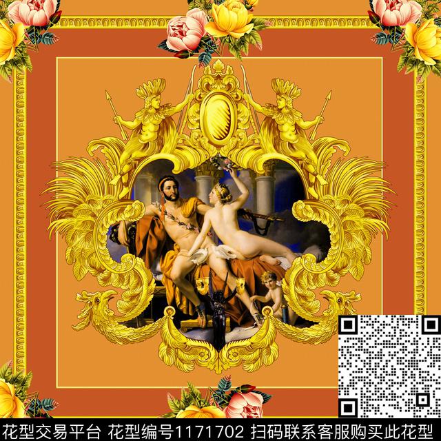 几何格子大牌风数码印花华亿平台下载（图片编号: 1171702） - 瓦栏（Walan）