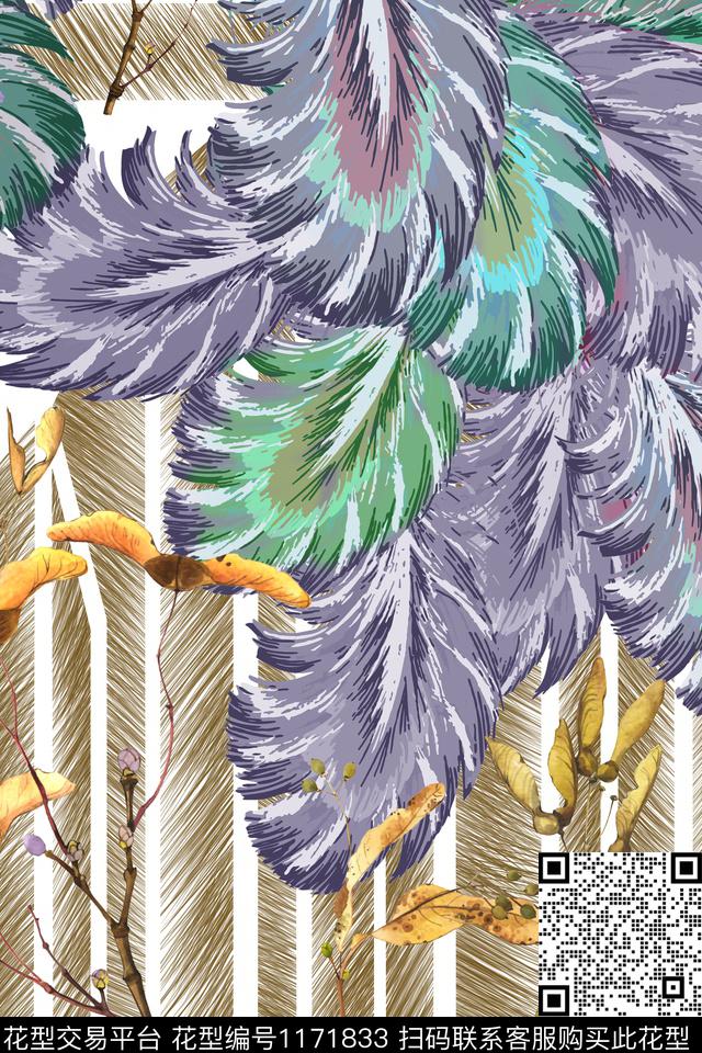 数码华亿平台抽象大牌风数码印花华亿平台下载（图片编号: 1171833） - 瓦栏（Walan）