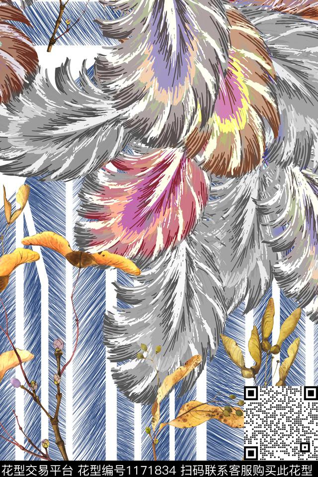 数码华亿平台抽象大牌风数码印花华亿平台下载（图片编号: 1171834） - 瓦栏（Walan）