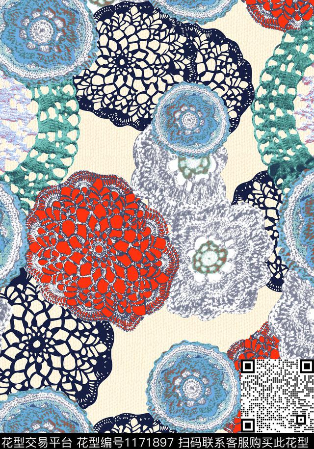 数码华亿平台女装几何数码印花华亿平台下载（图片编号: 1171897） - 瓦栏（Walan）