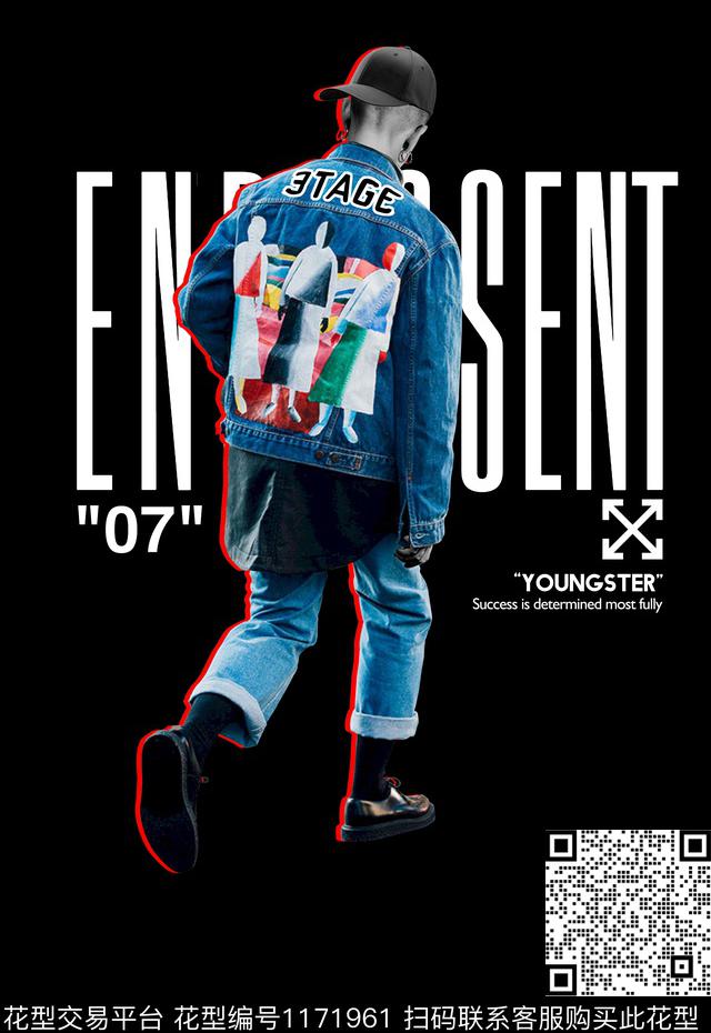 定位男装印花T桖卫衣胸花插画人物数码印花华亿平台下载（图片编号: 1171961） - 瓦栏（Walan）