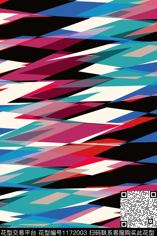 男装几何运动服传统印花华亿平台下载（图片编号: 1172003） - 瓦栏（Walan）