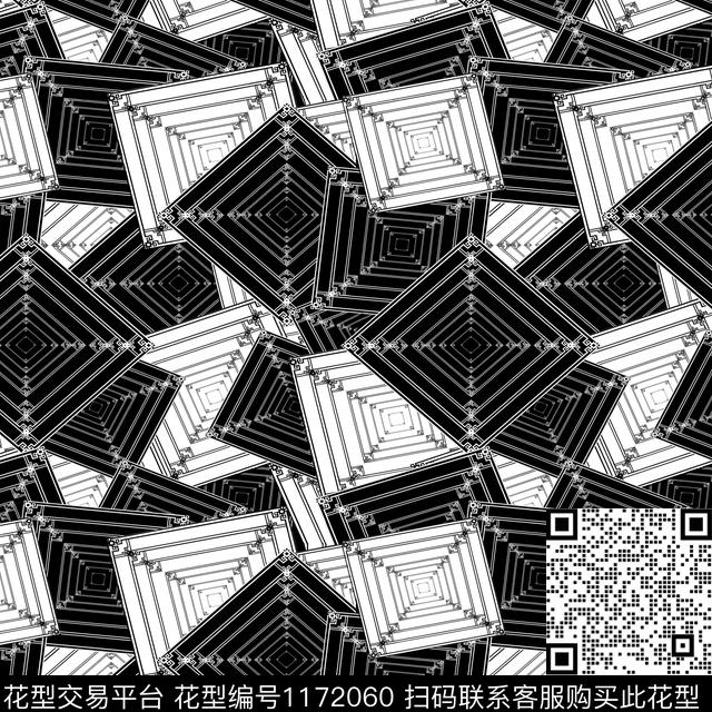 休闲几何莫妮卡-女装华亿平台传统印花华亿平台下载（图片编号: 1172060） - 瓦栏（Walan）